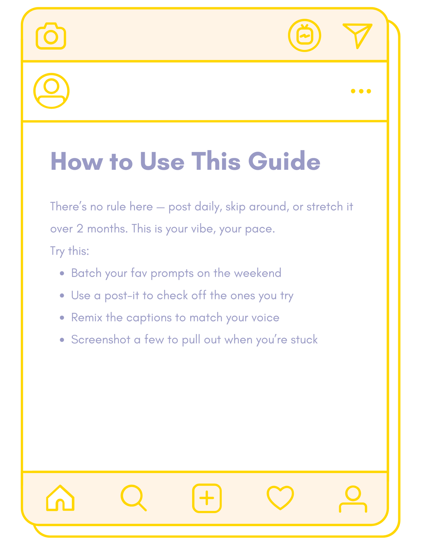 30 Day: Plug-and-Post Prompts, Glow Up Your Grid
