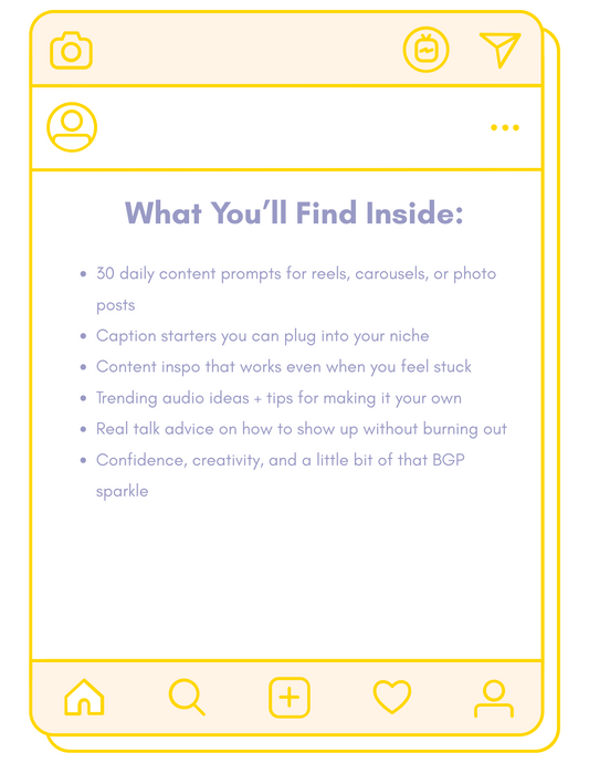 30 Day: Plug-and-Post Prompts, Glow Up Your Grid
