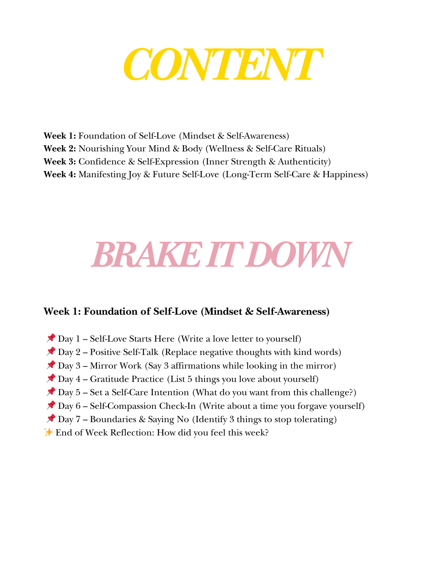 30 Days to Self-Love: A Guided Self-Care Challenge