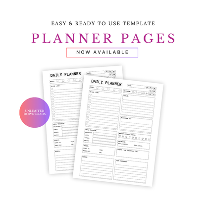 Minimalist Daily Planner – Printable & Unlimited Downloads